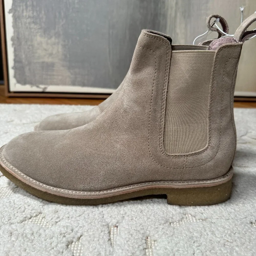 Eivil Regime men's Tan Suede Leather Clyde Boot Slip On Chukka Style Shoe Brando
